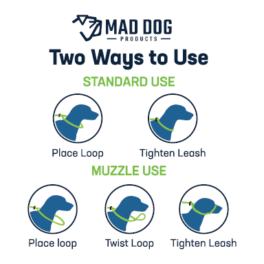 Mad Dog Products Double Braid Premium English Slip Leash