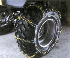 Mad Dog ATV V-Bar Tire Chains (Sold In Pairs) - Bungee Tensioner Optional