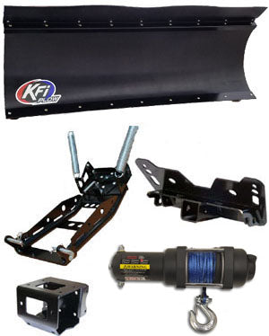 KFI 2.0 UTV Complete Plow Kit w/ 2500 lb Winch and Poly Straight Blade