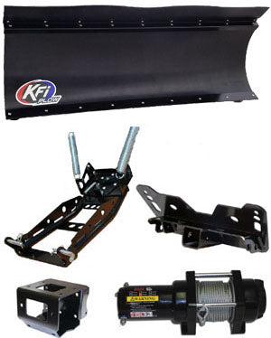 KFI 2.0 UTV Complete Plow Kit w/ 3500 lb Winch and Poly Straight Blade